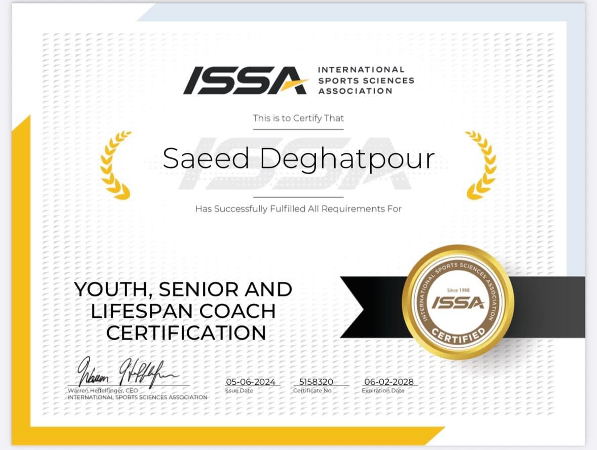Issa Lifespan Coach for ATLAS swim, lifeguard, and strength coaching